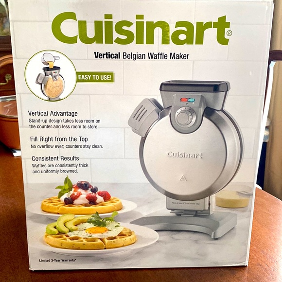 cuisinart top fill waffle maker
